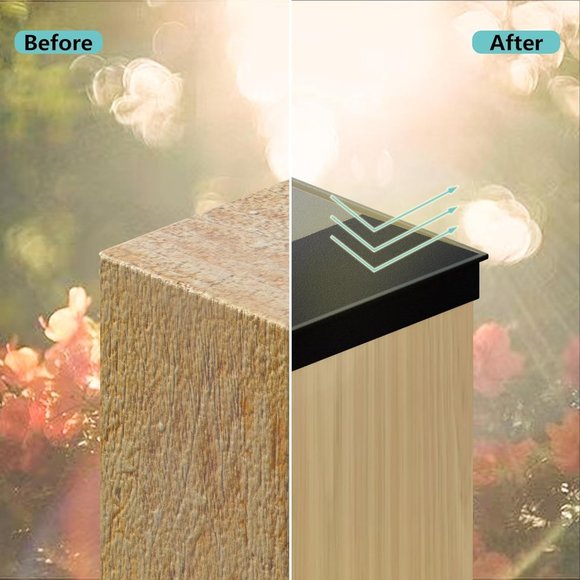 4X4 Post Caps for 3.5inx3.5in Wood Fence Post, Water-Proof UV-Proof Weather Resi - Picture 3 of 6